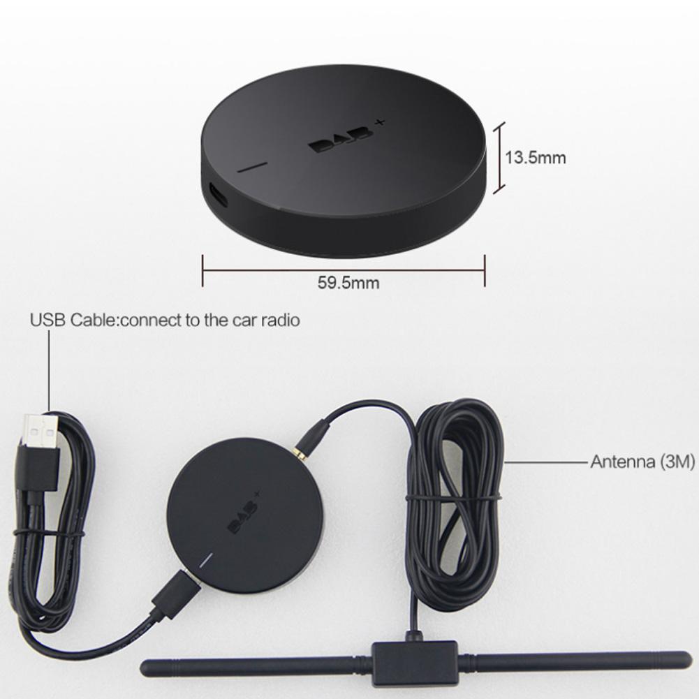 USB Port DAB+ Receiver with Amplified Antenna for Android 5.1 or Later Dedicated