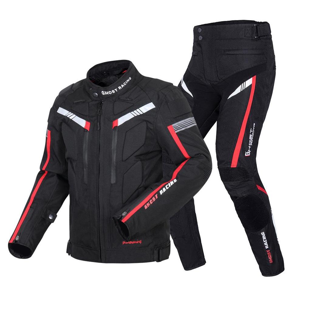 Four-Season Motorcycle Riding Suit: Durable, Windproof, Split-Type Pants, Fall-Resistant, Outdoor Sports Set