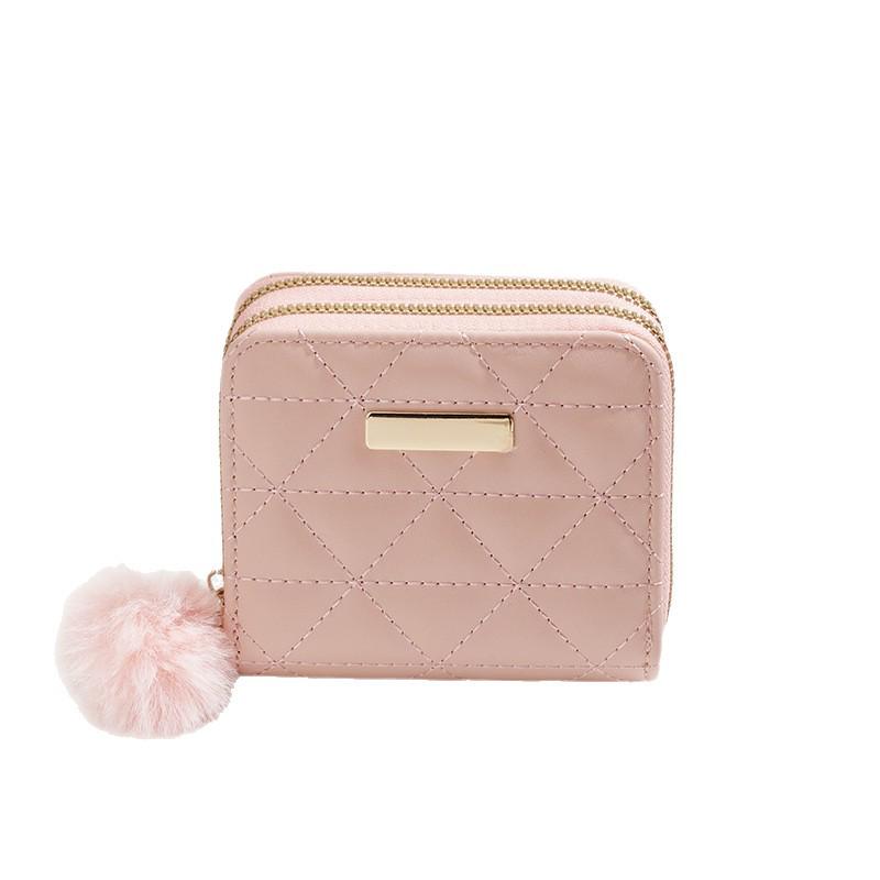 Triangle Rhombus Embroidered Solid Color Double Zipper Clutch Document Bag 2026