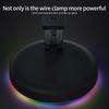Ergonomic Mouse Cord Holder Featuring Color Lighting And Stable Metal Weighted Design Cable Holder For Gamers