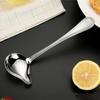 Stainless Steel Drizzle Saucier Spoon Reusable Soup Spoon Cooking Tool Oil Spoon  Sauce Serving