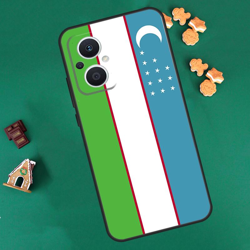 Uzbekistan Flag Coat Of Arms Case For OPPO Reno 8 7 Lite 14 13 12 11 F 10 Pro 8T Cover For OPPO Find X8 X6 X5 X9 Pro Coque