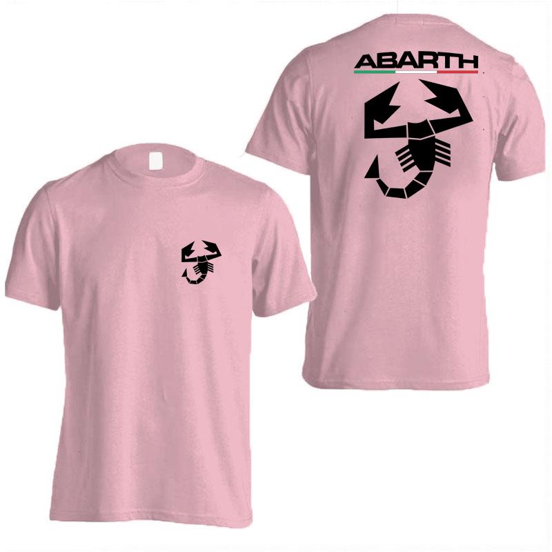 Abarth Scorpion Unisexs Summer Pure Cotton Short Sleeved Unisexs and Womens Sports Tshirt Italian Car Modified Rally Racing Top