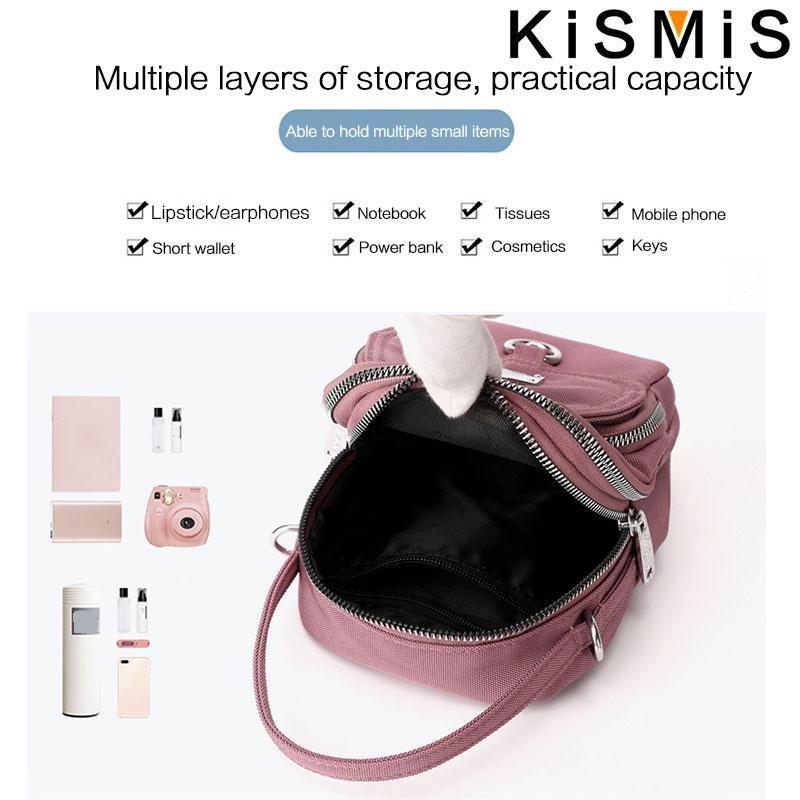 Fashionable 3-Compartment Shoulder Bag - Convertible Crossbody Purse for Women's Daily Use & Outings