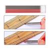 YFFSFDC 2pcs Mechanical Pencils for Construction, 2.8mm Carpenter Pencils for Woodworking, Marking Pens with 12 Refills In 2 Colors