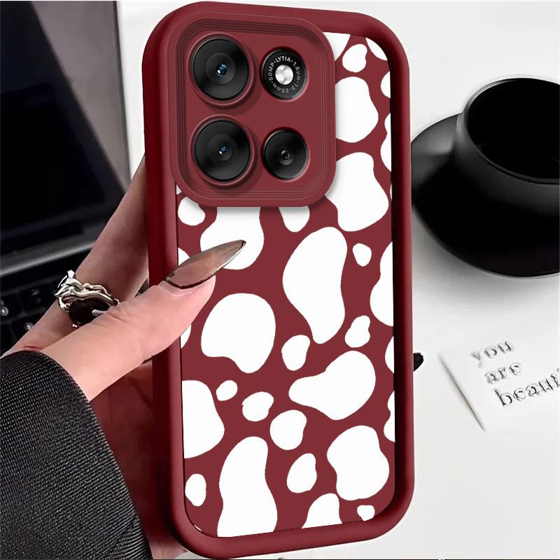 For Motorola Moto G86 Moto G56 5G Moto G56 5G G86 Case Protect Leopard Print Pattern Silicone Soft Phone Case Matte Back Cover