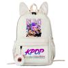 Large Capacity Schoolbag with Shoulder Strap; Student Three-piece Pencil Case Set