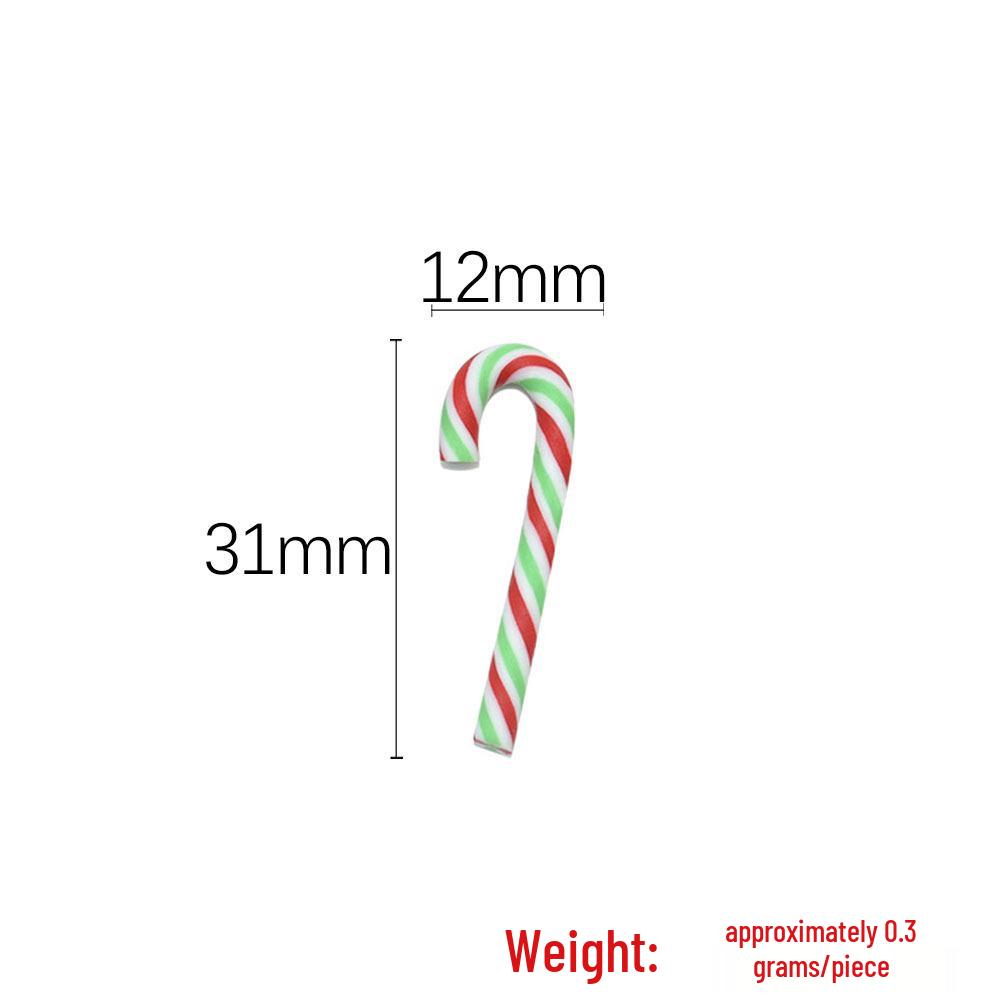 Mini Christmas Tree Resin Ornaments - Red & Green Gift Bag Set