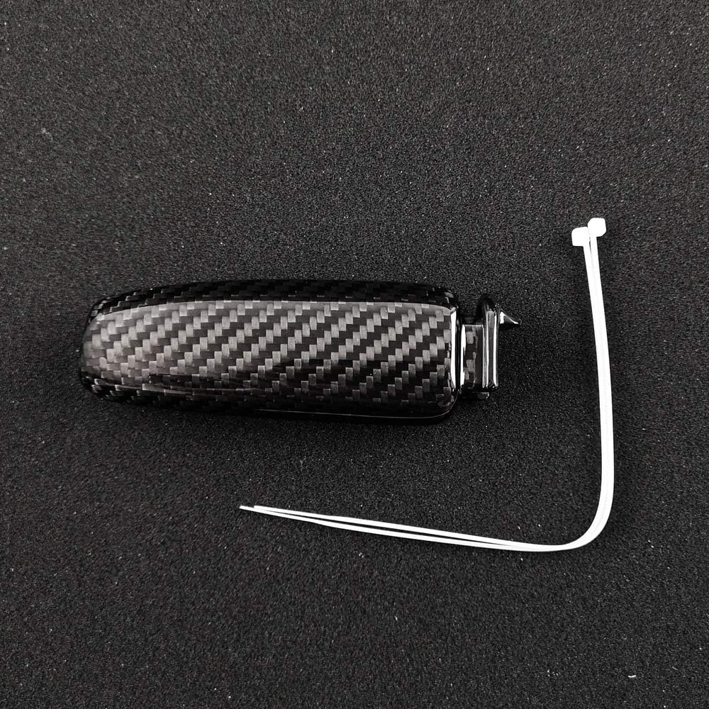 AIRSPEED Kohlefaser Auto Handbremshebel Abdeckung Griff Hebel Hülle für Ford Mustang 2015-2023 Zubehör