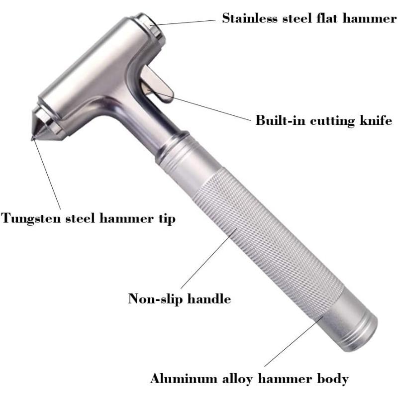 Bracciale Rompifinestra Per Auto - 2 Pezzi Con Perline Carburo Tungsteno, Emergenza E Sicurezza - Foto 8
