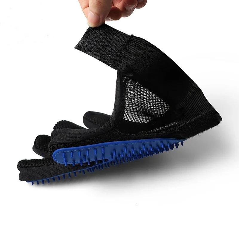 Guantes de silicona para el cuidado de mascotas, cepillo y peine para gatos, guantes para bañar a perros, limpieza, eliminación del pelo para perros, suministros para uso animal.