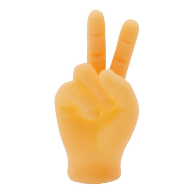 Put On The Plastic Gloves for Playing with And Petting Cats and Massage The Left and Right Little Hands