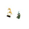 Modern Lifelike Dolphin And Elegant Peacock Animal Figurine Sculpture Collection for Home Office