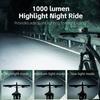 1000 Lumen 4500mAh Rechargeable Bicycle Headlight and Handlebar Stem Bike Computer Mount Set