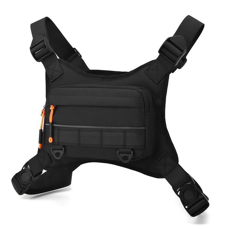 Men's Chest Bag, Minimalist Multifunctional Shoulder Pack, Small Travel Crossbody Backpack