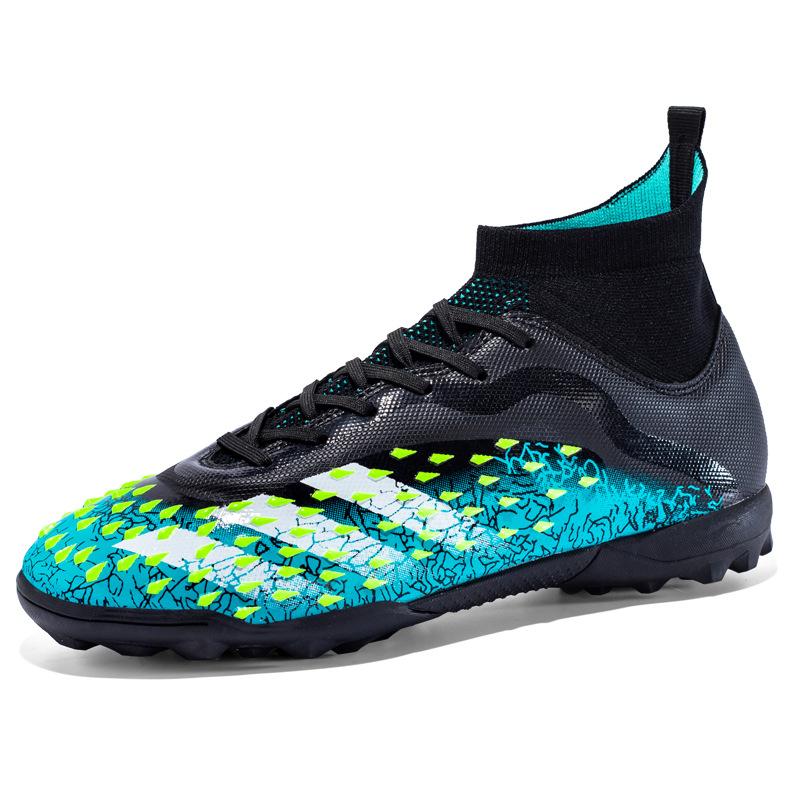 Mandarin Duck Large Size High Top Football Shoes New Men'S And Women'S Training Shoes Student Football Shoes Long Nails Broken Nails Shoes