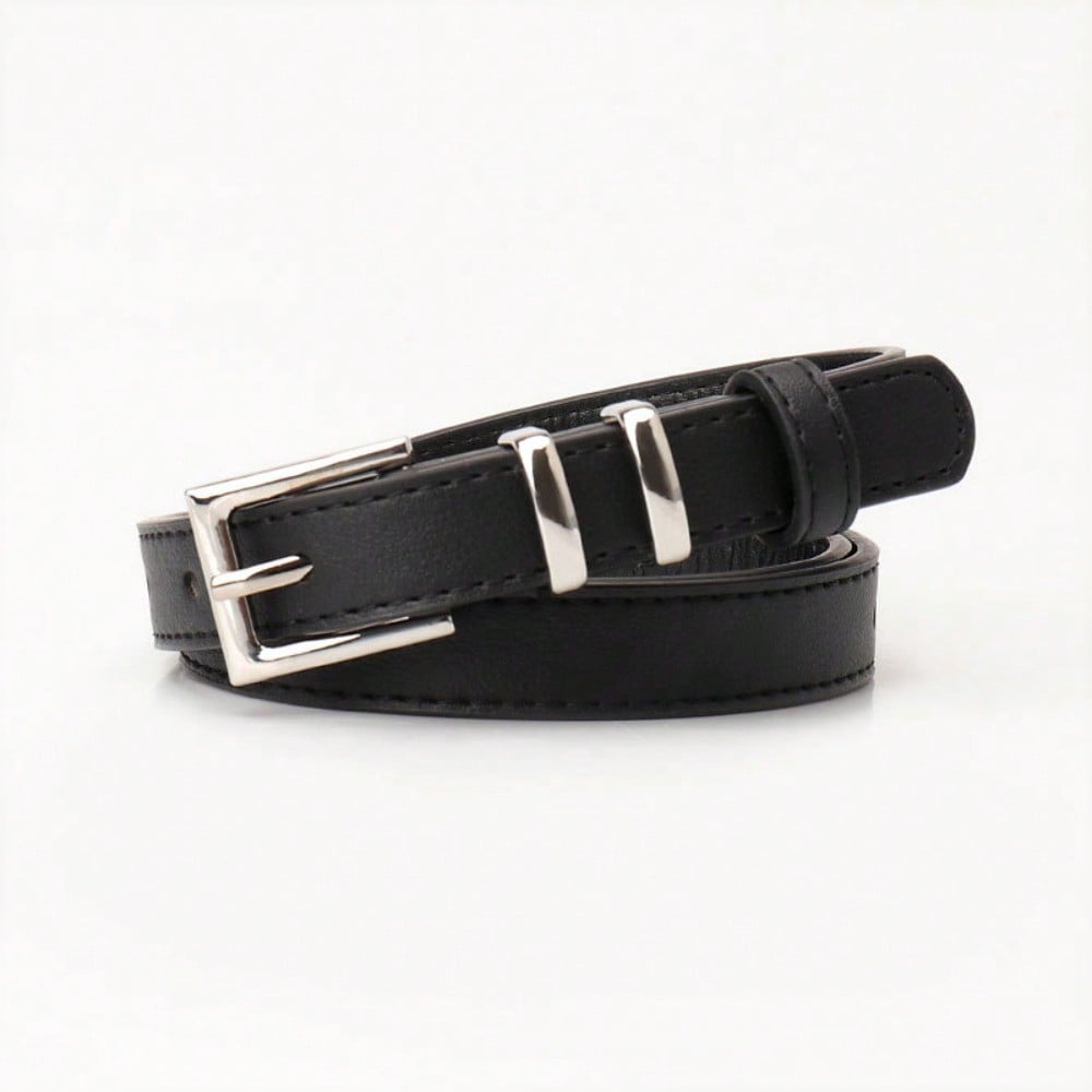 New Fashionable and Versatile Simple Pin Buckle Belt with Thin Jeans with Casual and High-end Women's Belt