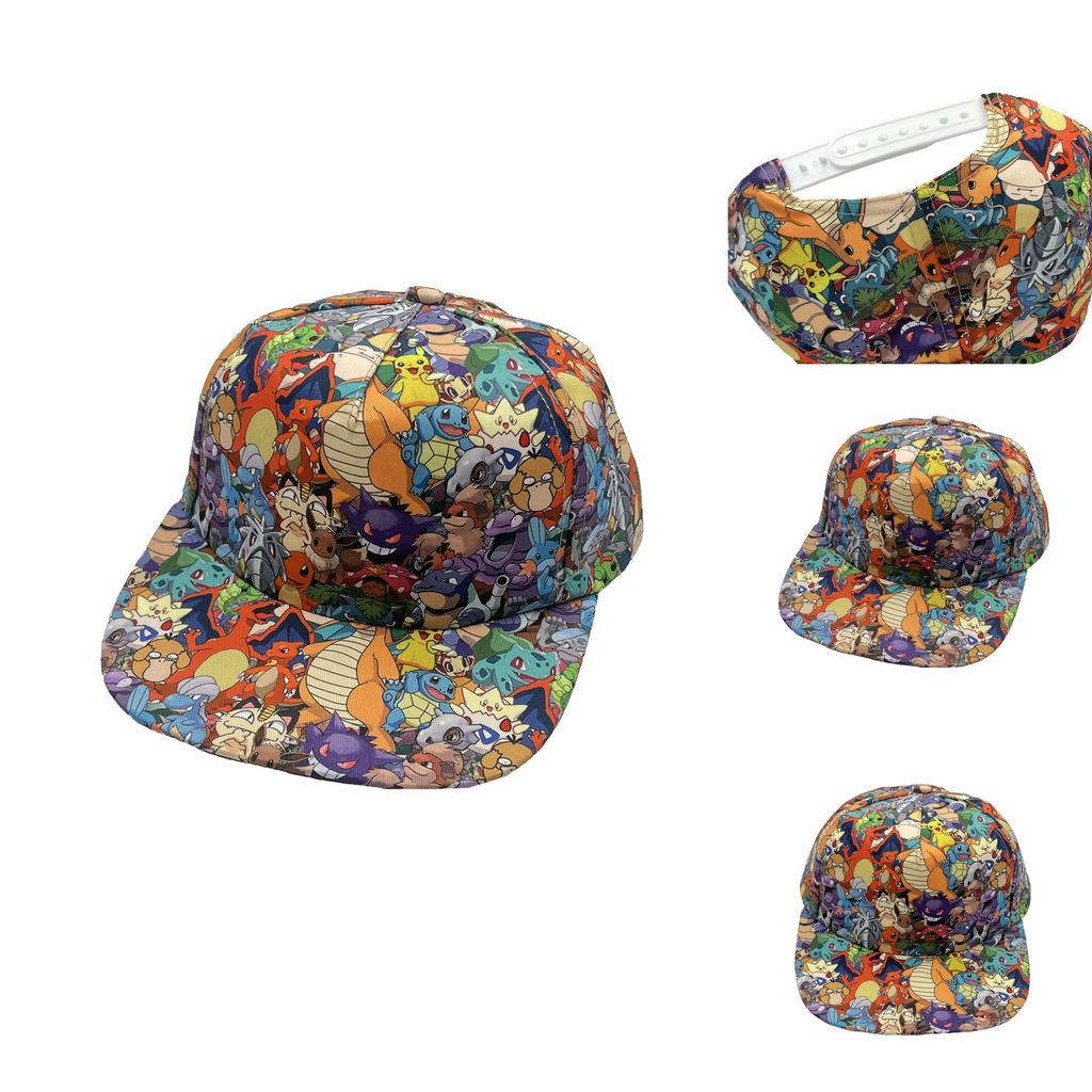 Pokemon Pattern Kids Baseball Hat With Sunproof Breathable Polyester Suitable For Children
