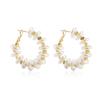 Pearl C-Shaped Minimalist High-End Earrings 2026: European & American Cross-Border Trend