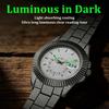 Mens Full Diamond Luxury Quartz Watch Zinc Alloy Band Luminous Hands Casual Business Dress Wristwatch