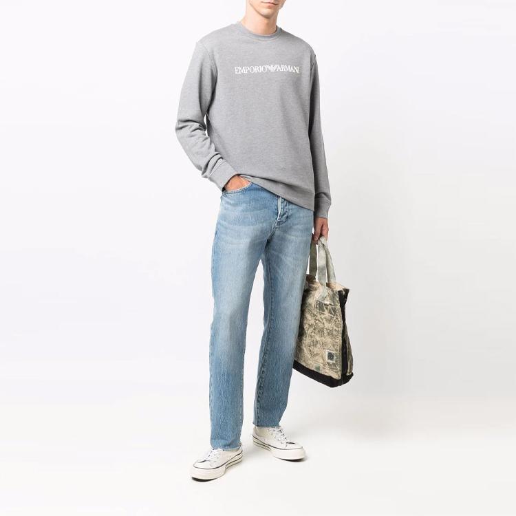 Emporio Armani logo-print crew neck sweatshirt 8N1MR6-1JRIZ-F607