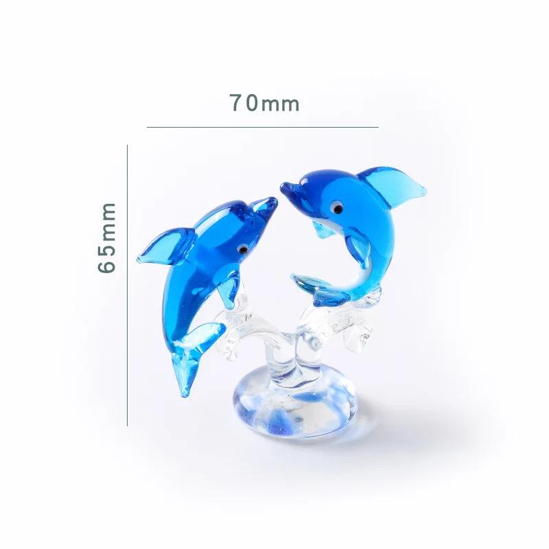 Neue Kreative Dekoration Niedliche Kleine Delfin Serie Schreibtischdekoration Glas Wohnzimmerdekoration Heimdekoration Delfin Glas