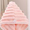 Wavy Pattern Hair Dry Hat Women'S Thickened Water-Absorbent Hair Dry Hat Women'S Cute Shower Cap Dry Hair Towel