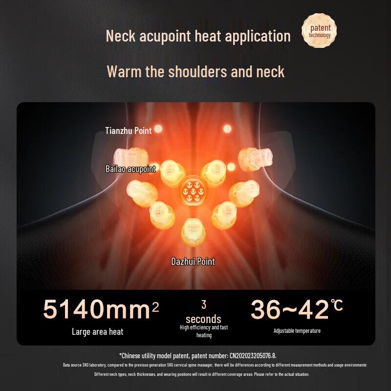 SKG G7 Pro Gen 2 Faltbarer Nackenmassagegerät