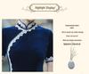 Elegant Velvet Cheongsam: 2026 Long Skirt Model for Fashion Shows & Stage Performances