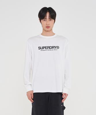 Syupeodeulai Essential Long Sleeve T-Shirt White Sduilaq02Wht