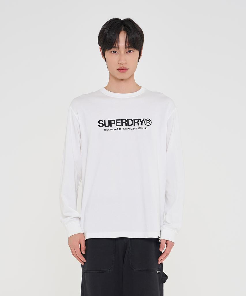 Syupeodeulai Essential Long Sleeve T-Shirt White Sduilaq02Wht