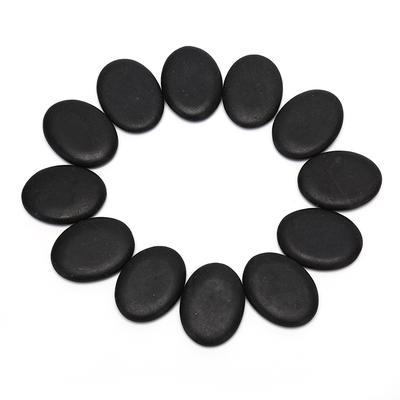 12Pcs 3*4Cm Massage Stones Massage Lava Natural Energy Massage Set  Spa Rock