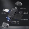 6-in-1 Type-C USB Card Reader, Flip Cover to Micro Adapter for Smartphones and Computers, USB2.0 OTG Card, with A and C Types