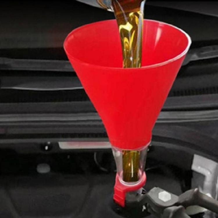 Car Engine Oil Funnel Fast Clamp Oil Change Tool Easy to Operate Auto Locking Structure Auto Engine Oil Filling Funnel