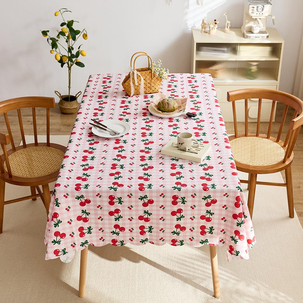 Kleines frisches pasturales Tischdecken, Wasserdichte Tischdecke, Hochwertige florale Kaffeetischdecke für das Wohnzimmer