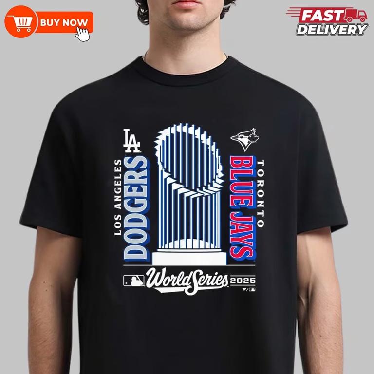 Футболка Final World Series 2025 Dodgers vs Blue Jays - Многоцветная, S-5XL, Унисекс L