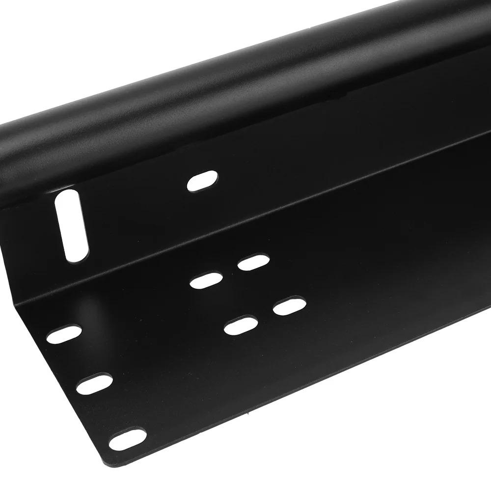 Car Front Bumper License Plate SUV Lamp Holder Aluminum Log Light Mount Bracket Off Road LED Light Bar Frame Holder Universal