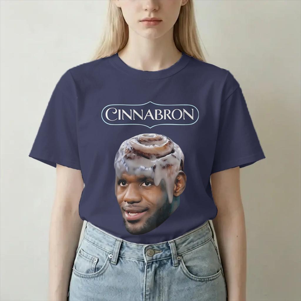 Unisex Unisexs Tshirt Cinnabron Funny Meme Vintage 100 Cotton Tees Short Sleeve T Shirt Round Collar Tops Printed