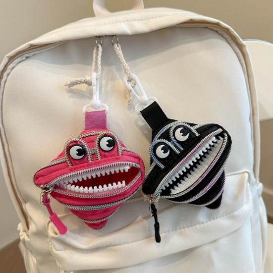 Mini Coin Purse Cute Big Mouth Coin Pouch Fun Zippered Coin Bag for Earbuds Lipstick Trendy Bag Accessory