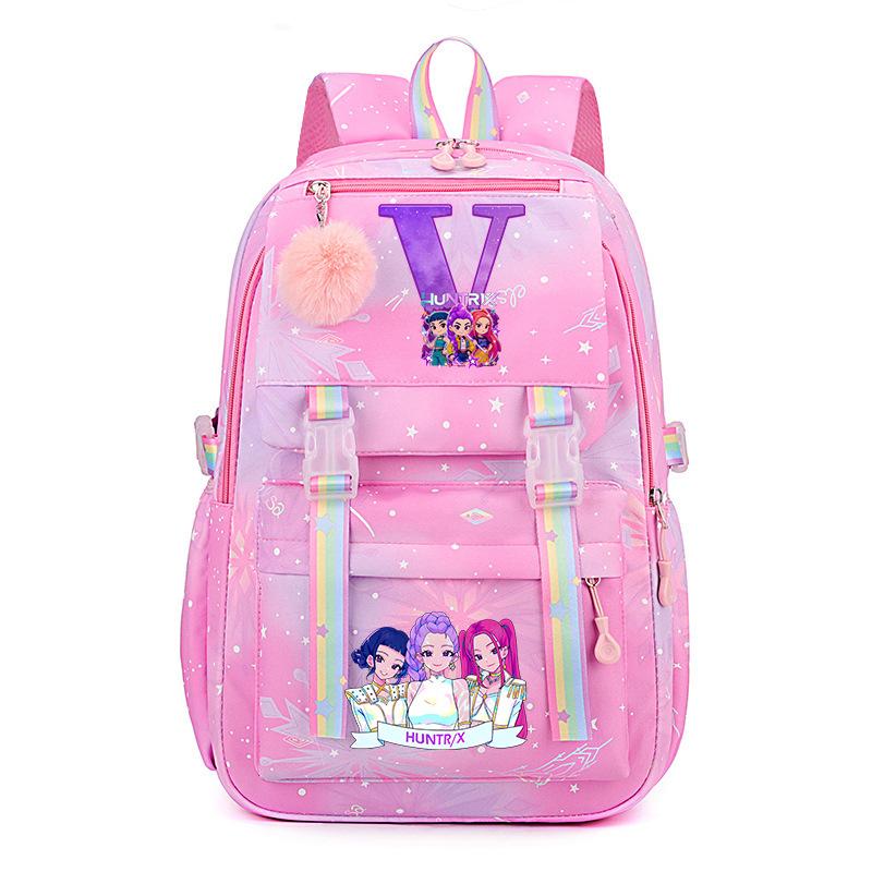 Kpop Demonunter Kids Backpack College Wind Large Capacity Student School Bag