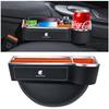 Alphard Compatible Car Side Storage 2025 New Large Capacity Holder Small Item Alphard 20 30 40 Seat Gap Armrest Storage Gap PU Leather Black Metal