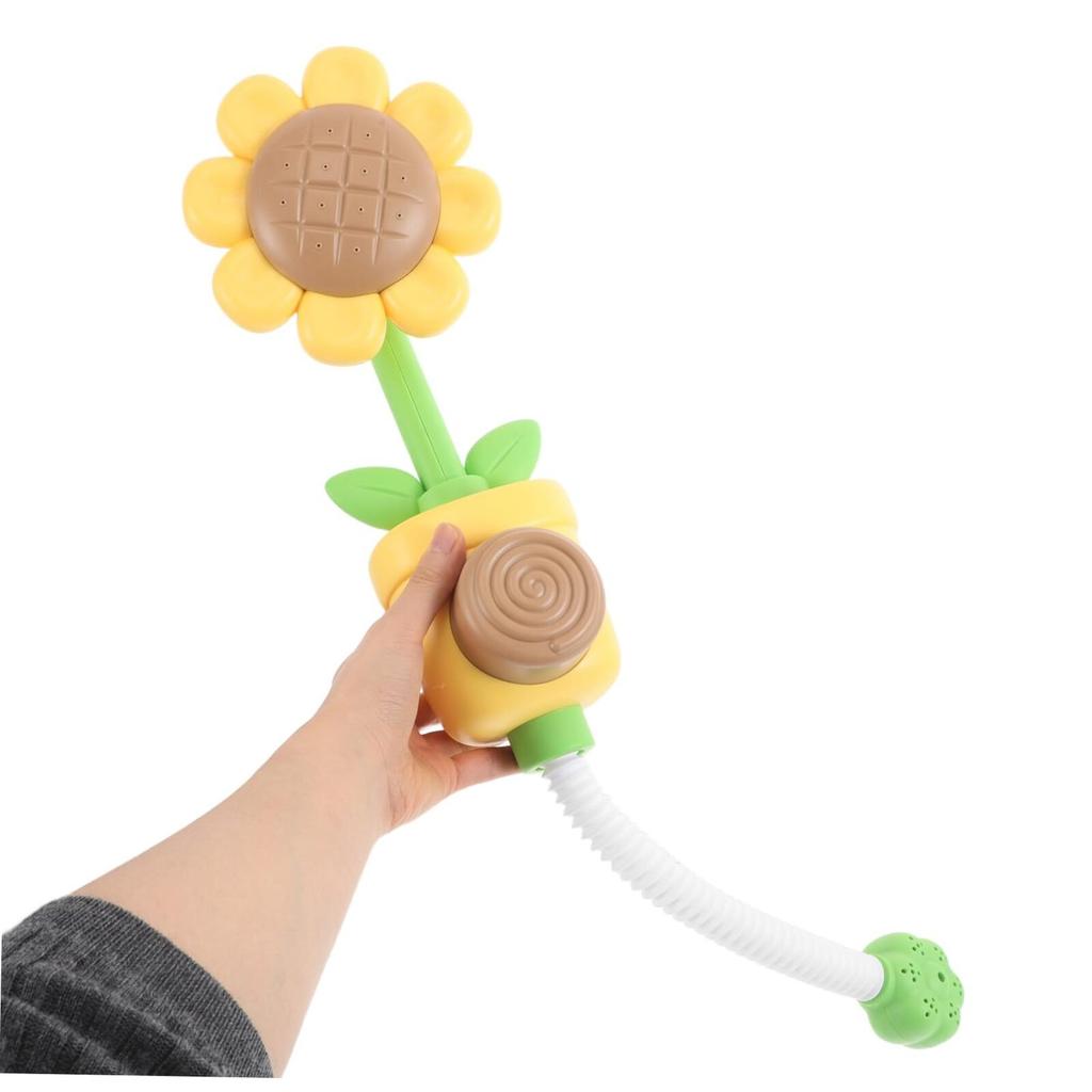 -purpose Bath Toy Sunflower Shower Head, Suitable For Toddler And Baby Bathing, Water Play Baby Bath Toy