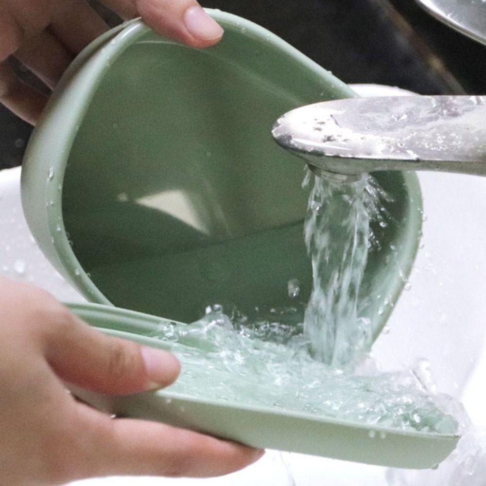 Oval Food Storage Box Heat Resistance Food Container Salad Box Silicone Lunch Box  Travel