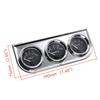 AD 52MM Water Temperature Gauge Celsius Oil Pressure Meter  Voltmeter Chrome 3 in 1 Gauge Kit With Sensor Car Motorcycle Meter