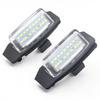 Car LED Number License Plate Lights Lamps For Mitsubishi OUTLANDER XL(CW) 2006-2012 For Lancer Sportback 2008~2012