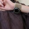 Punk Goth Rhinestone Bracelet Silver Color Women Bangle Fashion Metal Wire Bracelet  Music Party