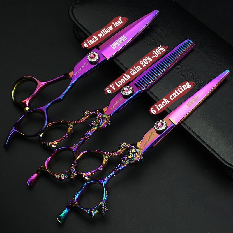5.5/6/6.5/7/7.5/8/9 Inch Professional Hairdressing Scissors Barbershop Hair Cutting Shears Barber Thinning Japan Hair Scissors