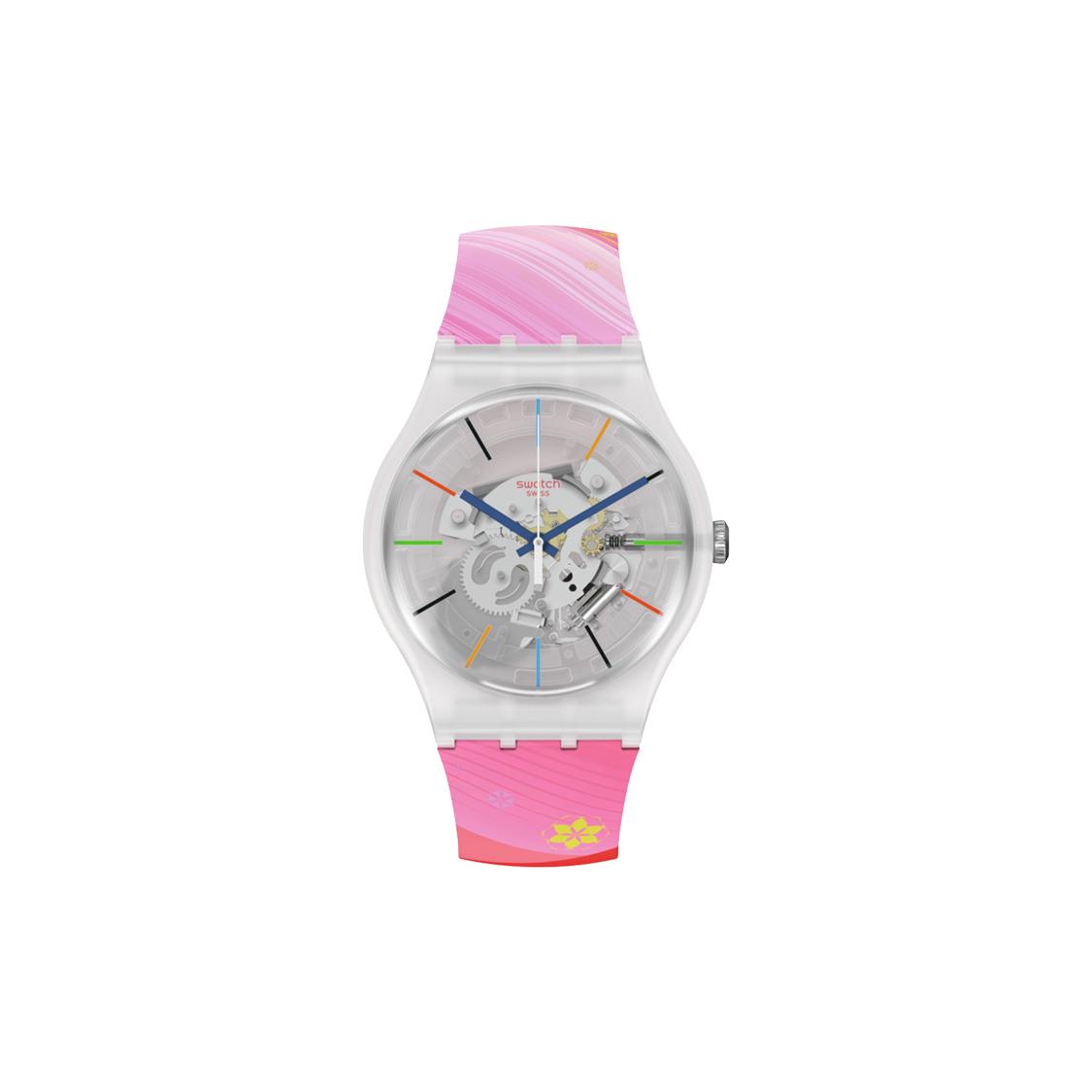 SWATCH Unisex 41mm Skeleton Watch SO29Z105 SO29Z105 SO29Z105