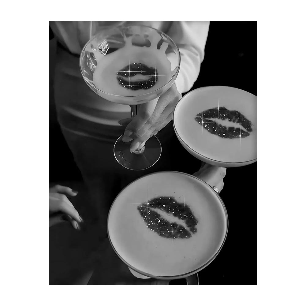 Modern Luxury Fashion Black White Art Heels Champagne Feminist Retro Poster Canvas Paintings Wall Art Pictures Home Decor