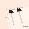 New Fashion Triangle Earrings for Women Colorful Enamel Korean New Imitation Pearl Dangle Earrings Unusual Boho Party Gifts